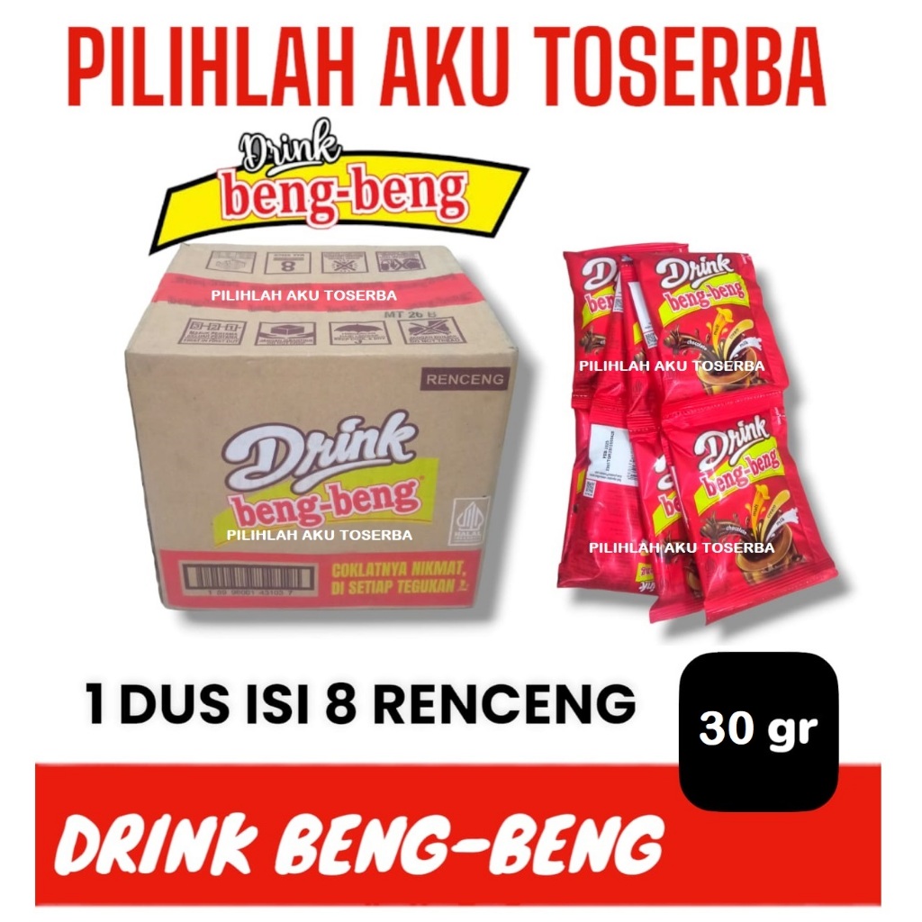 

Drink Beng-Beng Drink Minuman Coklat Sachet 30 gram (HARGA 1 DUS ISI 8 RENCENG)