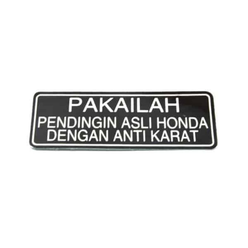 Sticker Air Radiator Coolant Perhatian Tangki Radiator Honda Vario 150 Vario 125 PCX 150 original