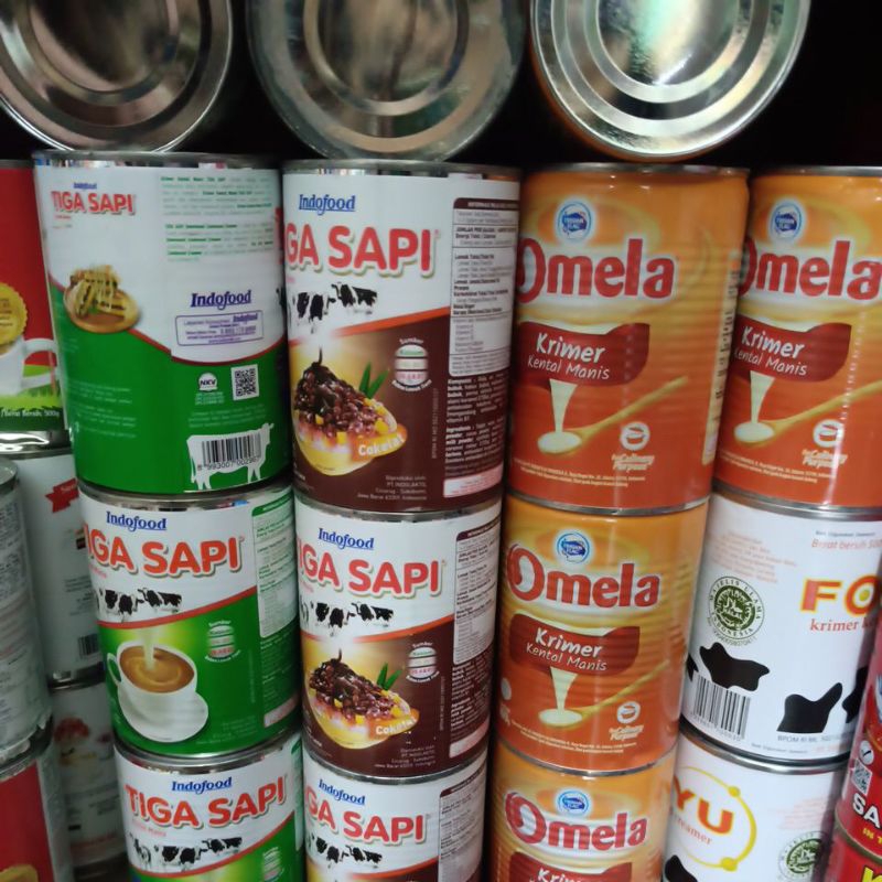 

Susu kental manis tiga sapi/omela/foyu @500ml