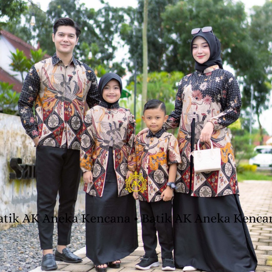 KP8 Batik couple keluarga modern terbaru set couple batik keluarga gamis jumbo termurah di shopee  B