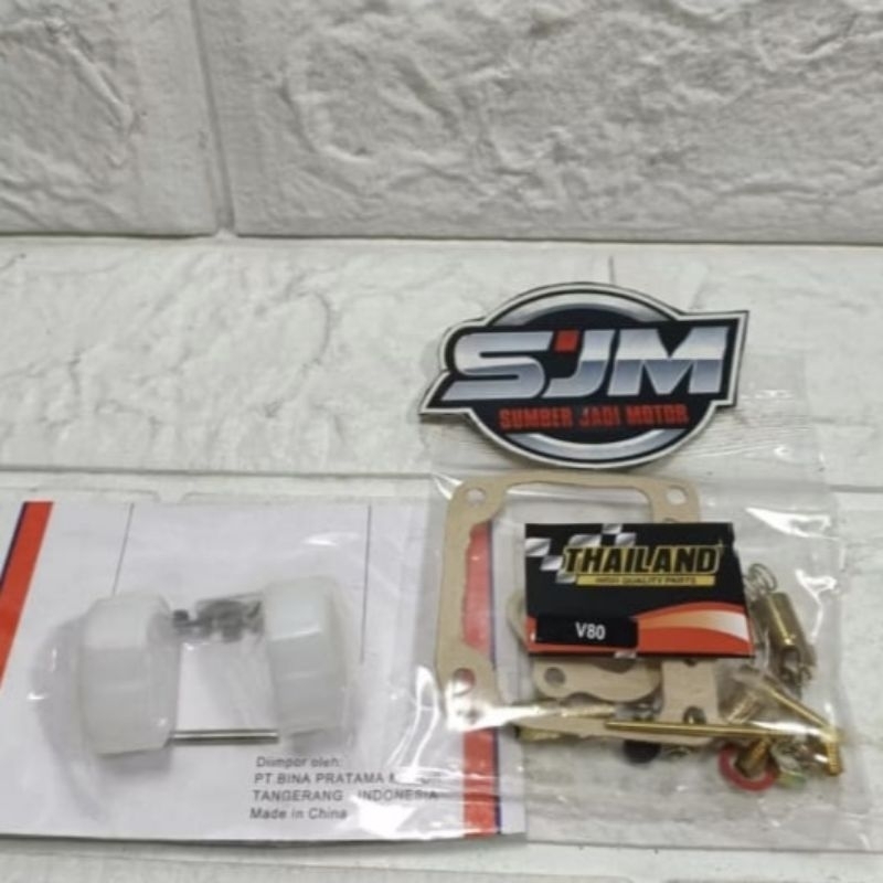 Reparkit repar kit karbu karburator rc100 rc 100 80 crystal bravo dan pelampung karbu SET