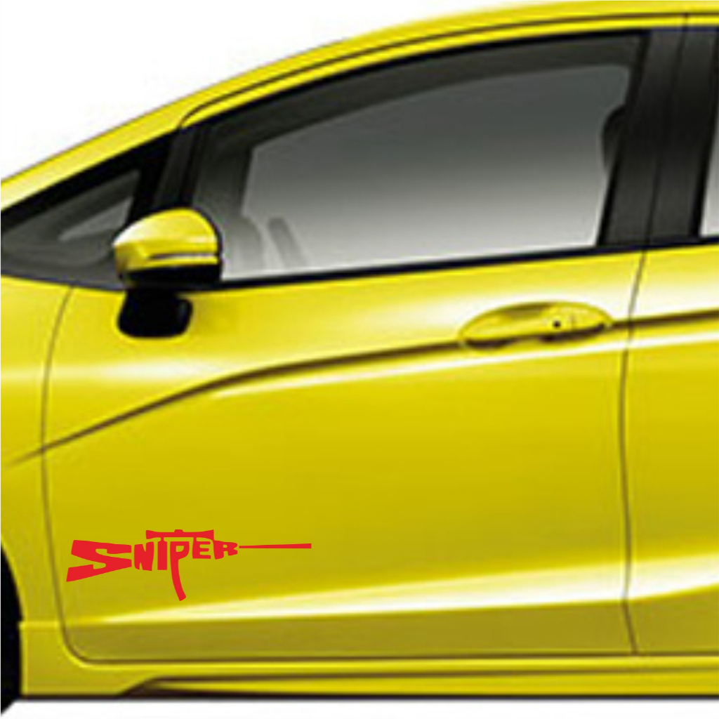 CUTTING STICKER MOBIL SNIPER STIKER PINTU MOBIL KEREN
