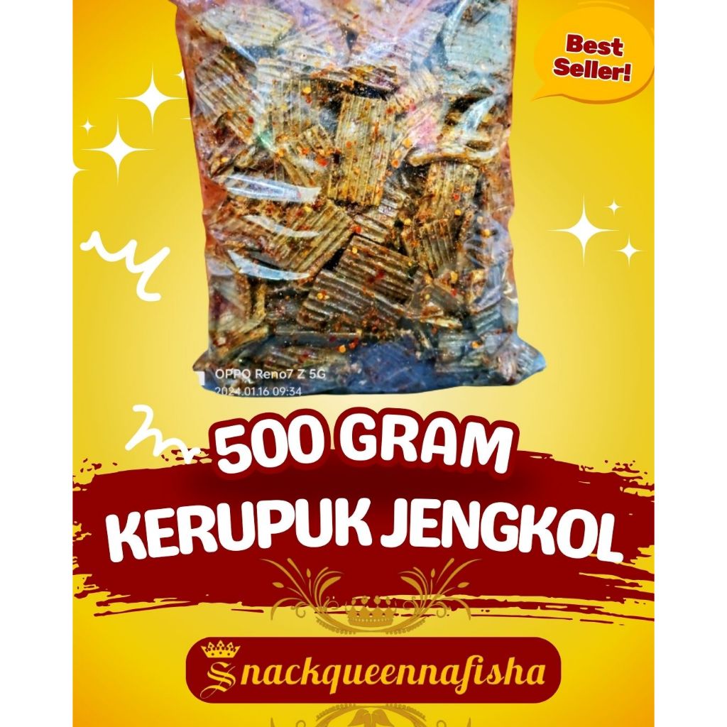 

Seblak kerupuk jengkol pedas daun jeruk isi 500 GRAM