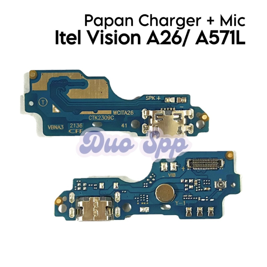 Papan PCB Konektor Charger + Mic Infinix Itel Vision A26 / A571L - Flexible Flexibel Fleksibel Fleks