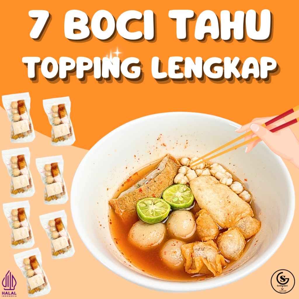

7 BKS BOCI TAHU TOPPING LENGKAP PAKET HEMAT KUAH KALDU Food