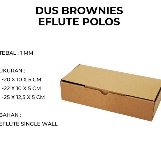 

Terkini 1pc Box Eflute Brownies 22x1x5 Kemasan Kotak Kado Packaging Snack Kardus