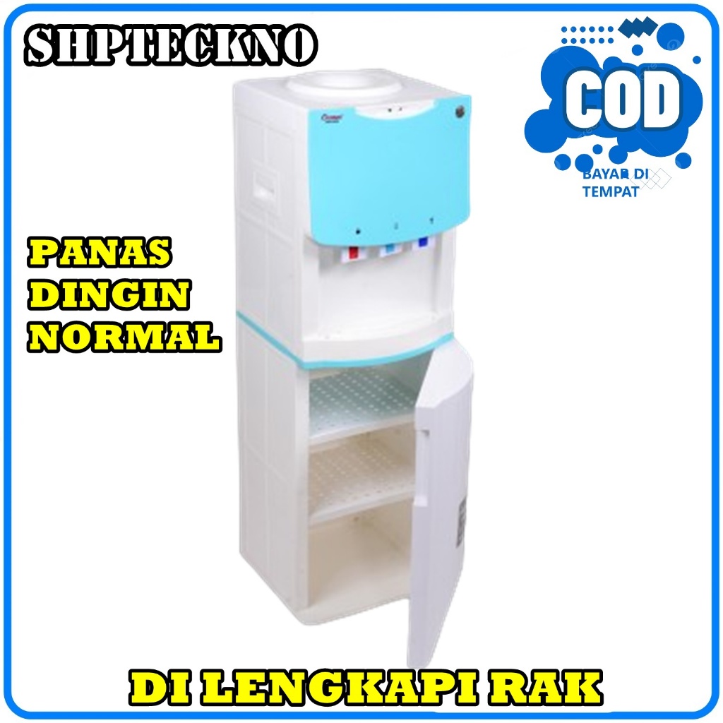COSMOS CWD5603 Dispenser K-Style Hot, Cold, & Fresh, dilengkapi Rak