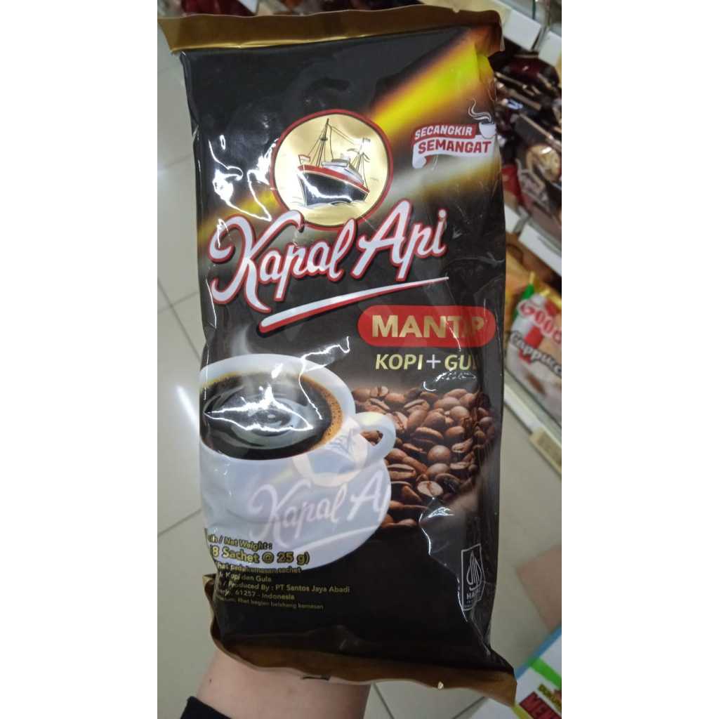 

Kapal Api Mantap Kopi+Gula 8s @25gr