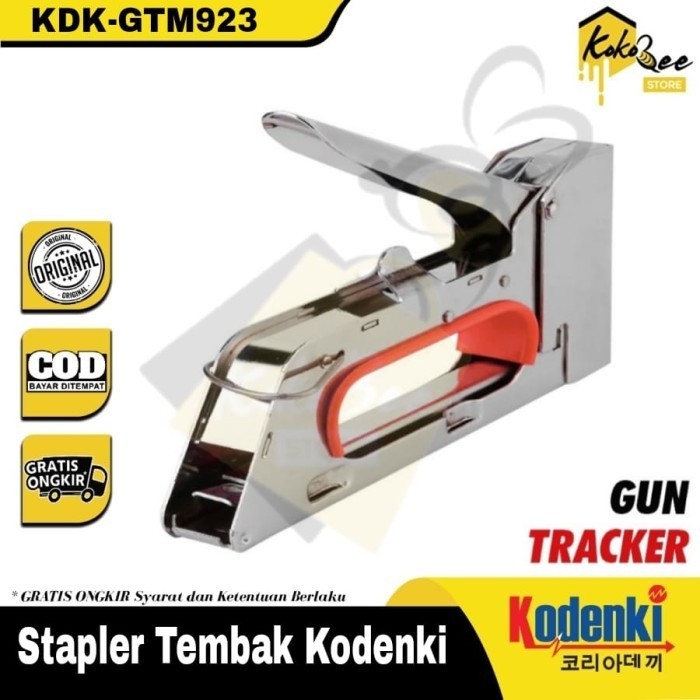 

KODENKI Stapler Staples Gun Manual Tangan R23 Jok Motor Mebel Bingkai Furniture Pintu Kayu Papan - Stapler Gun Tracker Hekter Alat Staples Jok Motor Sofa Kain Tirai Kayu Isi Staples Ukuran Bisa 13/4 13/6 13/8