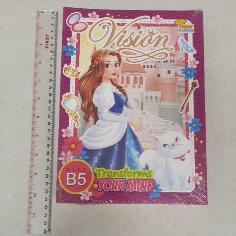 

Rad Buku big boss boxy motif anak perempuan/cewek size B5 vision 42lembar/1pak isi 6 buku