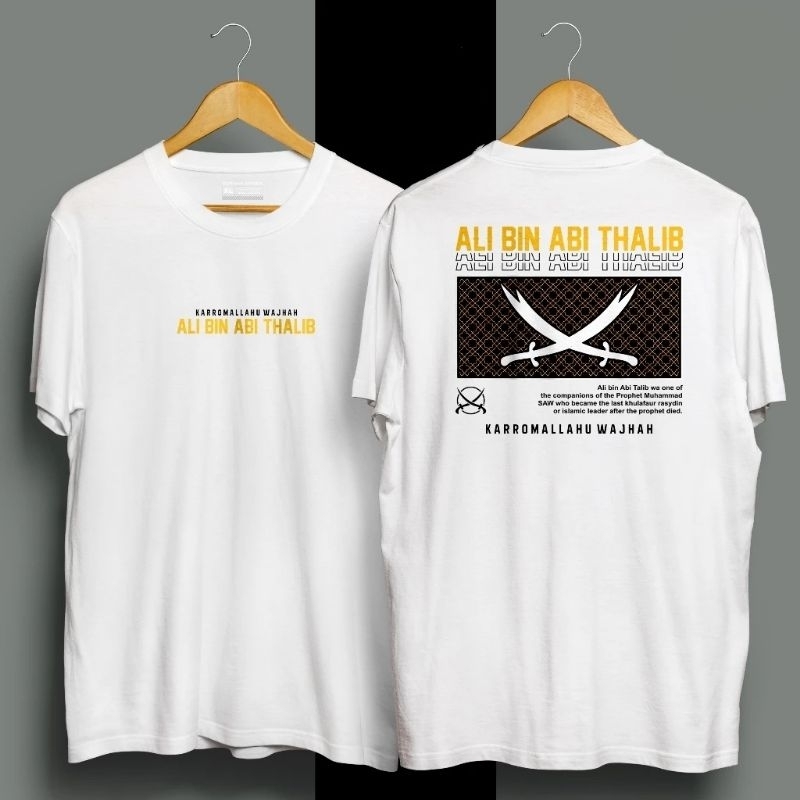 KAOS ALI BIN ABI THALIB THE ZULFIKAR BAJU DISTRO PRIA DAN WANITA~FREESTICKER