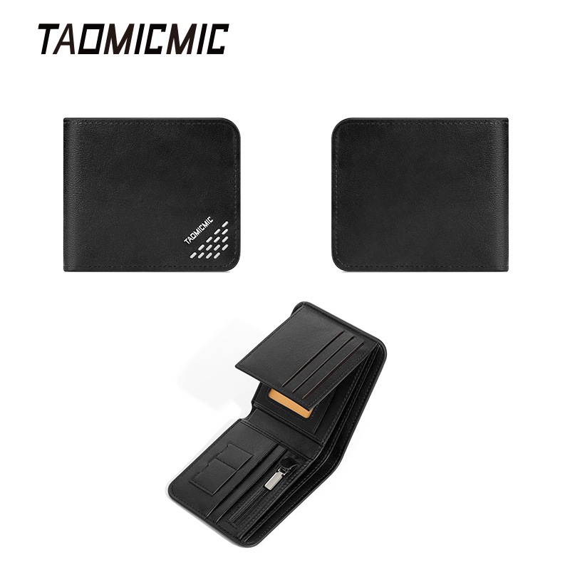 TAOMICMIC S3124 Dompet Cowok Bahan Kulit PU Leather Premium Dompet Lipat Pria