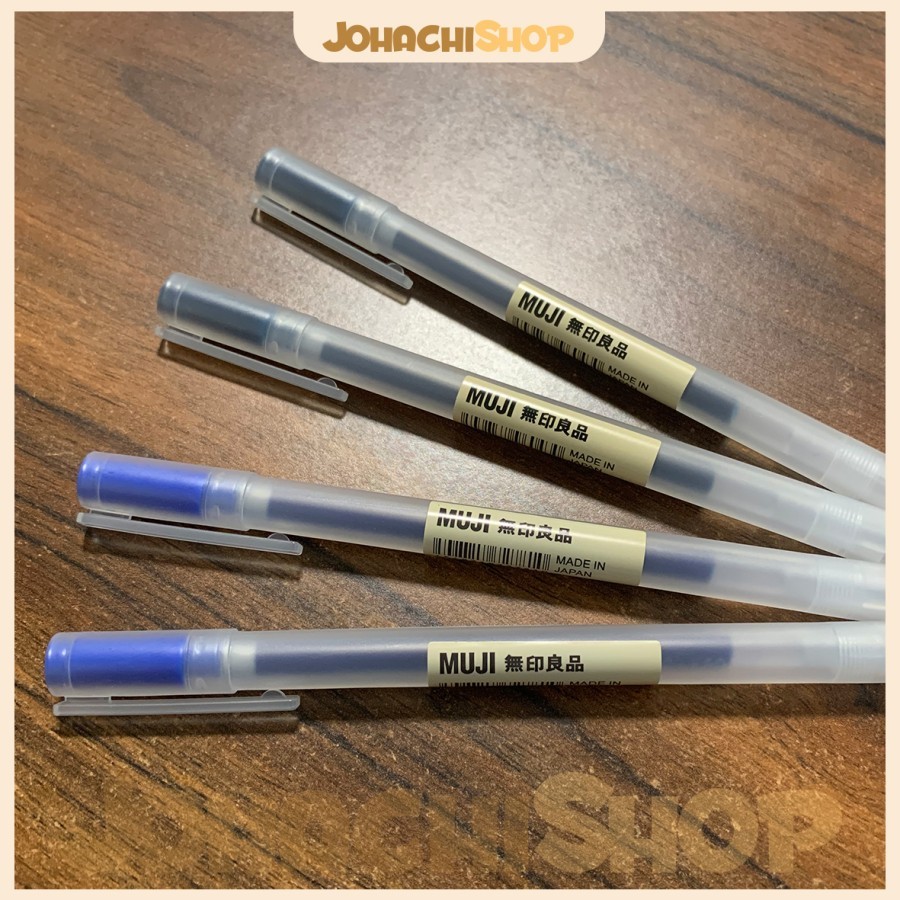 

Pulpen alat tulis Muji Gel Ink Pen 0.5 blue black