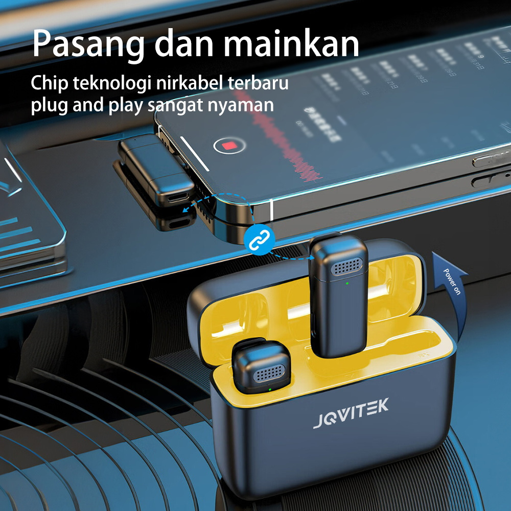 Big Sale Jqvitek Mic Lm03/Lm04 Mini Microphone Bluetooth Mikrofon Nirkabel Lavalier Tanpa Kabel Hp