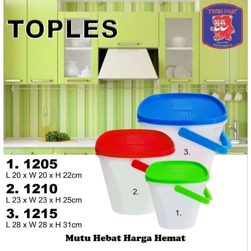 TOPLES SEGI TWINPAN 1215 / TOPLES GAGANG / TOPLES ES BUAH
