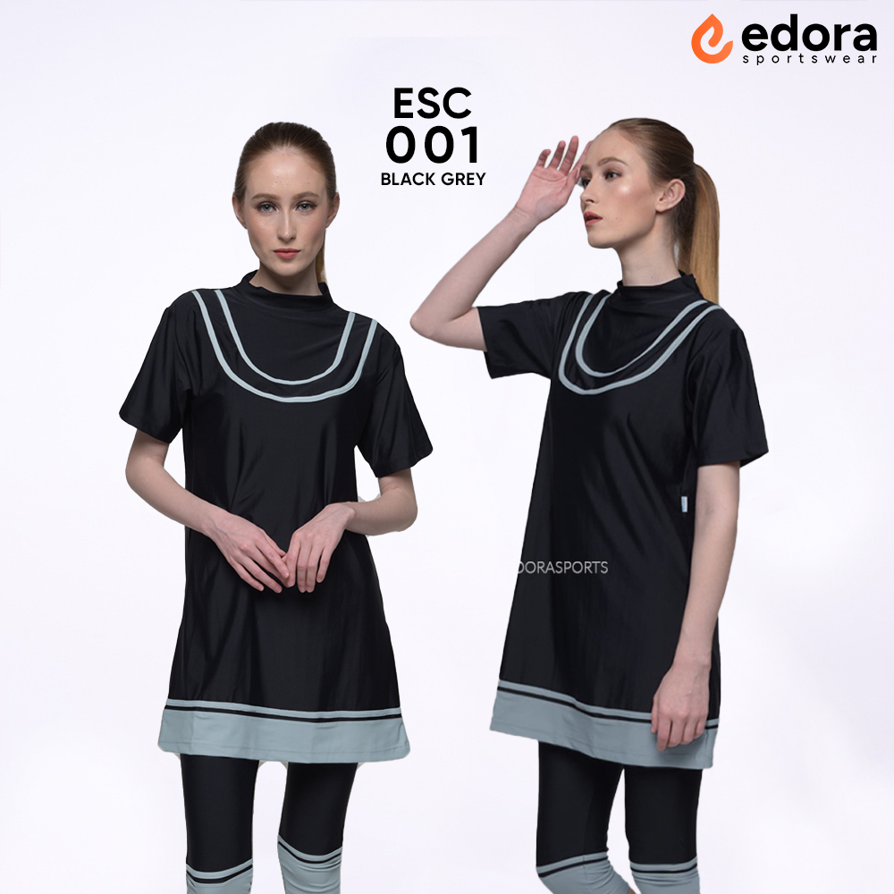 Edora Sportswear - Baju Renang Semi Cover Wanita Dewasa Terkini ESC 001
