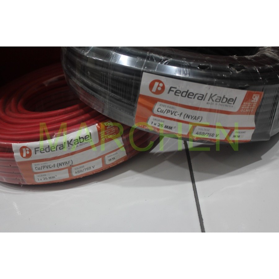KABEL NYAF 1 X 25 1X25mm 25mm FEDERAL SERABUT