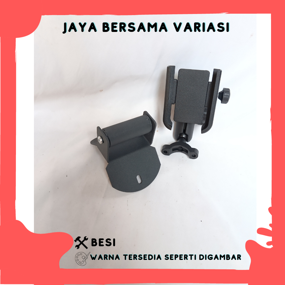 PAKET HOLDER HP BREKET BRACKET GPS HOLDER HP MOTOR YAMAHA NMAX NEW COVER STANG MOTOR NMAX BARU HOLDE