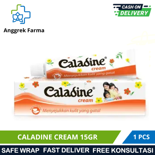 CALADINE CREAM 15GR/MELEMBABKAN KULIT BAYI/MENGURANGI GATAL/BIANG KERINGAT