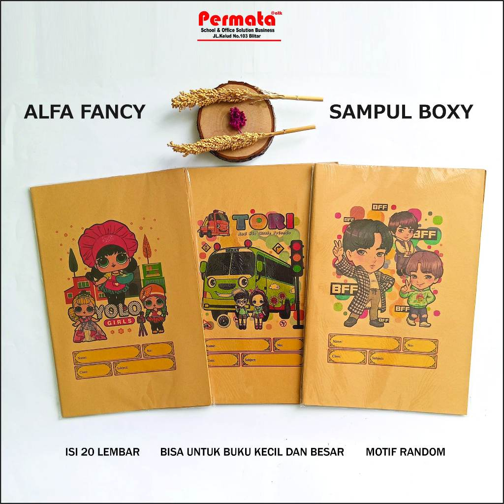 

Sampul Buku Fancy Boxy Warna Coklat Motif 20 Lembar /Sampul Buku/Boxi