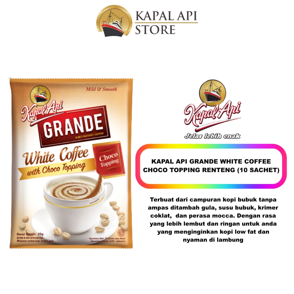 

kapal api white coffee grande 20x20gr