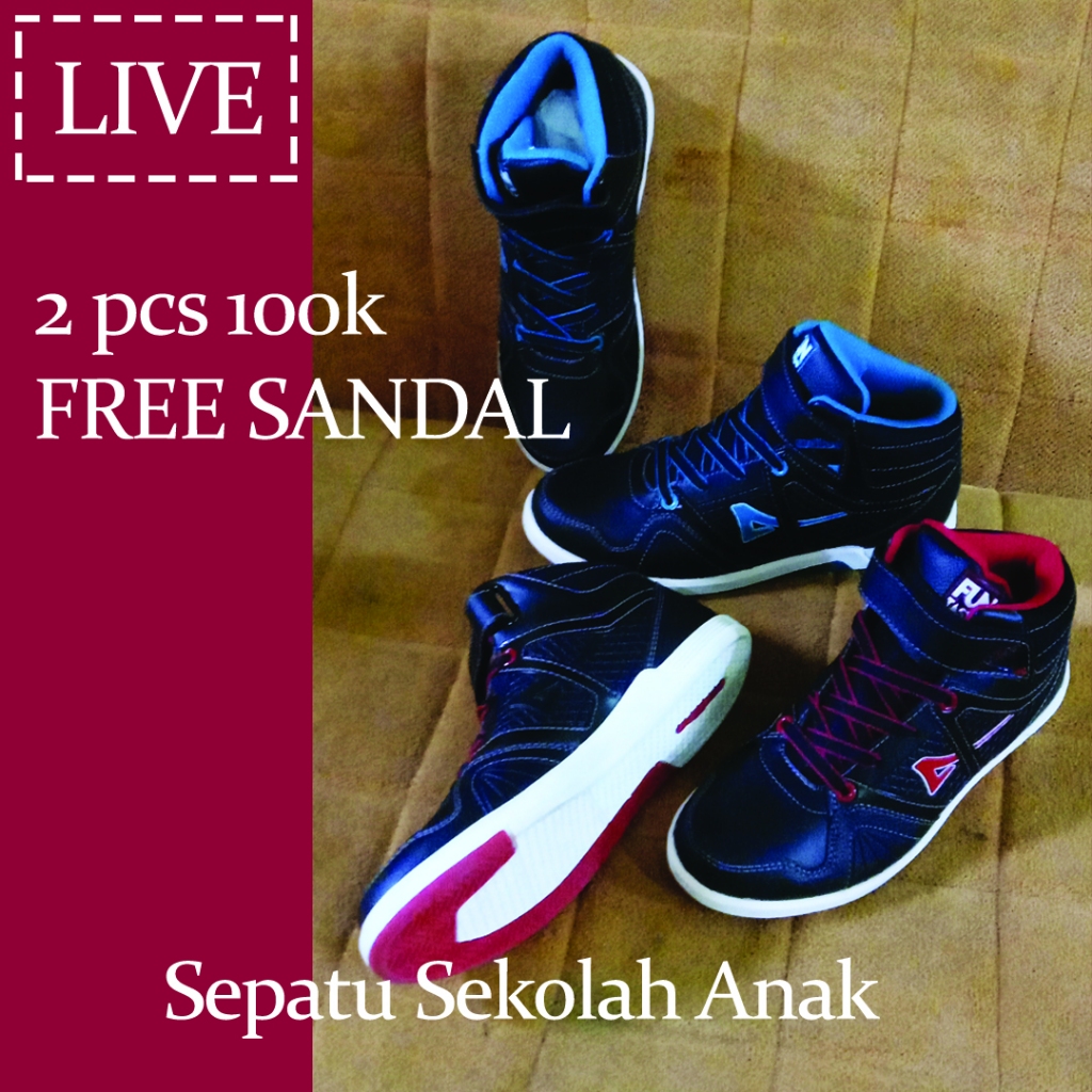 Sepatu anak sekolah Cuci Gudang Harga Murah