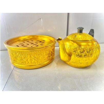 Golden Arabian Kettle Wash Hand Teko Cuci Tangan teko estetik arab emas Stainless steel