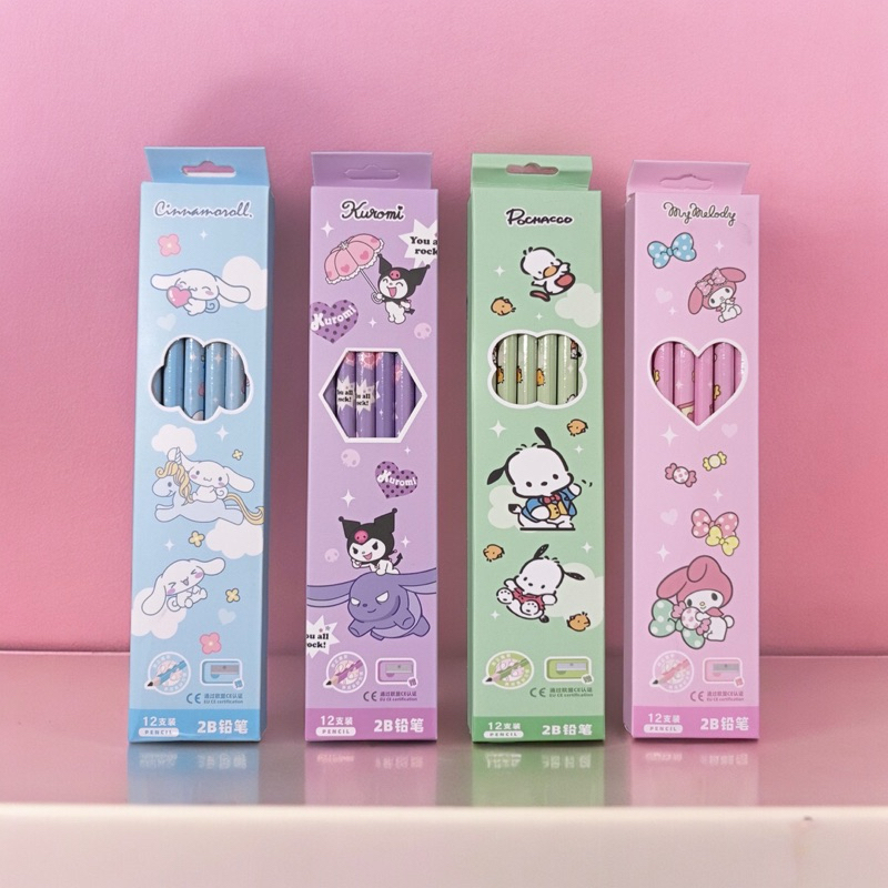 

Pencil Motif Sanrio Kuromi Melody Cinnamorol Pensil Menulis Pensil Lucu Anak