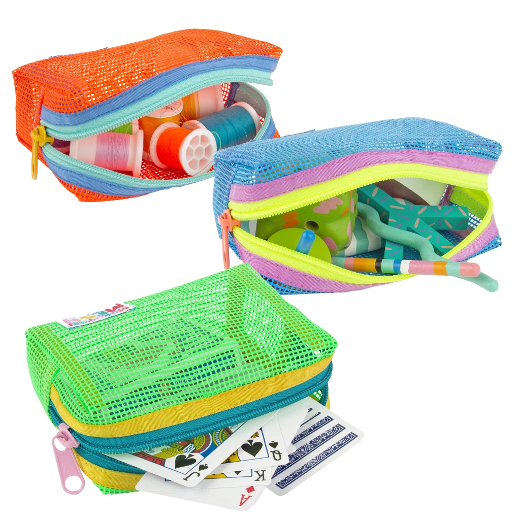 Travel Kit Pouch / Pouch Organizer / Tas Kosmetik Jaring (FIORE)