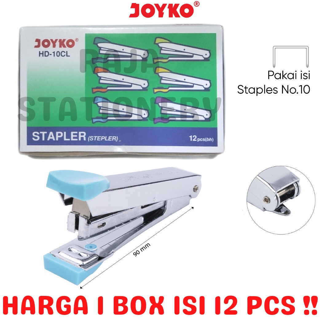 

KODE V1G4 JOYKO STAPLER HD1 KECIL STEPLER NO1 ALAT STEPLES HEKTER HD1CL LUSIN 12PCS