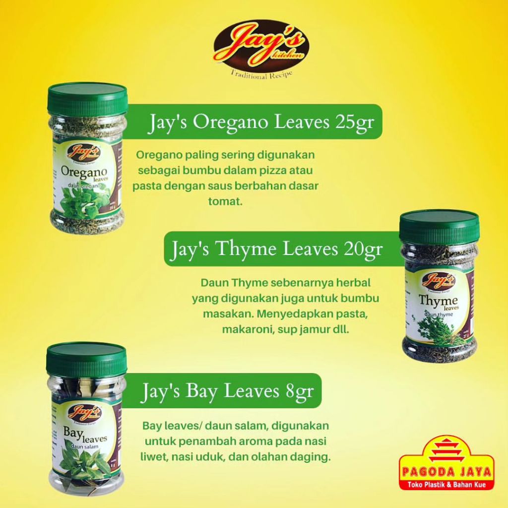 

Jays Oregano 25gr All Varians