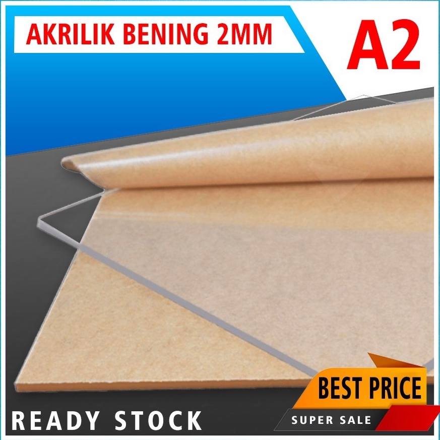 

KODE G8B6 ACRYLIC BENING MIKA BENING AKRILIK TRANSPARAN 2MM 42X6CM BISA CUSTOM UKURAN DAN BENTUK