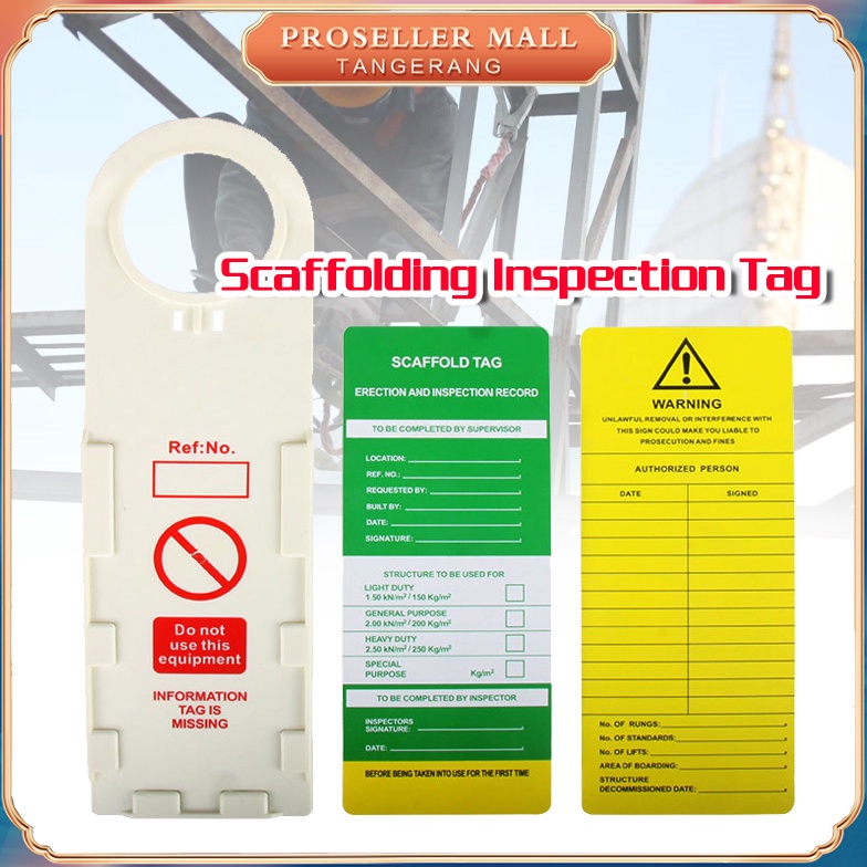 

Scaffolding Inspection Tag 1 Tag 1 Holder KODE O6D7