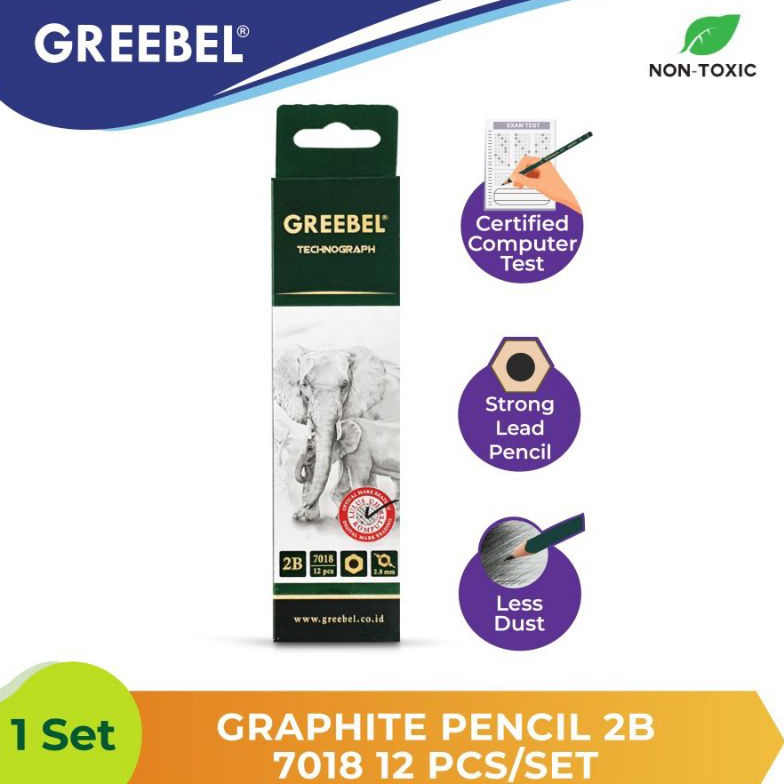 

Pensil 2B Greebel 1pak12 pcs KODE S7K8