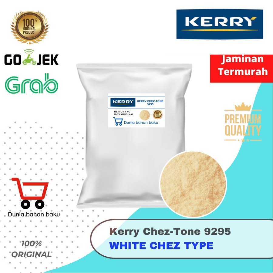 

MM1 KEJU BUBUK KERRY CHEZTONE 9295 PREMIUM WHITE CHEESE POWDER g / 1 Kg 100% ASLI Repack Alufoil