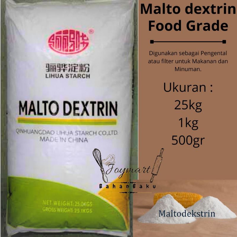 

Maltodextrin EX Lihua DE 10-20 food grade / Filter makanan Netral 1kg