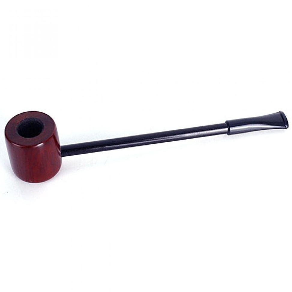 KODE F32R Popeye Flat Smoking Pipes Mahogany Wood  Pipa Rokok  Cangklong