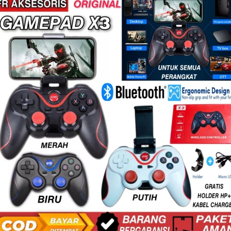 KODE B87L Gamepad X3 ORIGINAL bluetooth smartphone joystick PC FREE holder Gamepad T3  X3