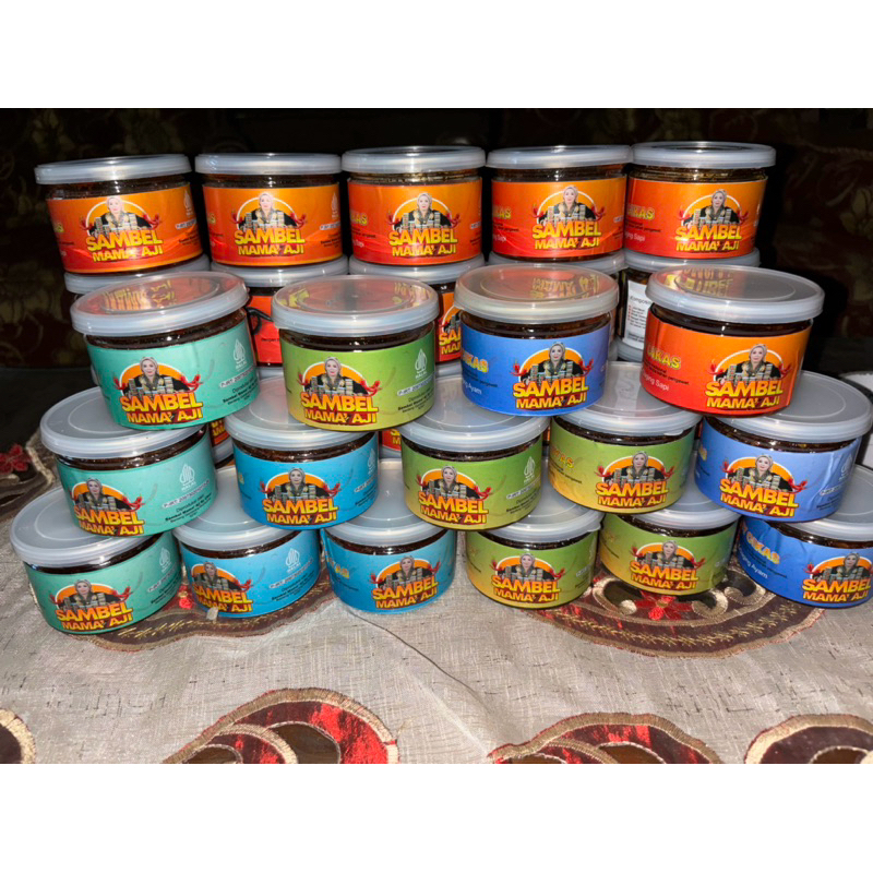 

sambel mama aji 100rb dpt 3 pot varian sambel