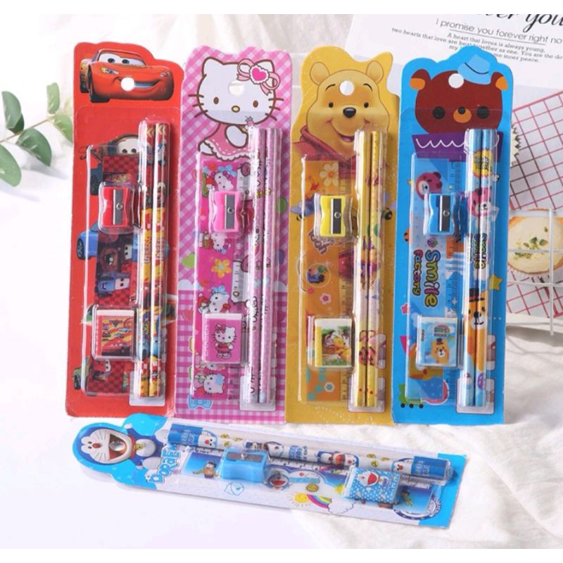 

PENSIL SET 5IN1 KARAKTER LUCU / SOUVENIR HAMPERS LUCU