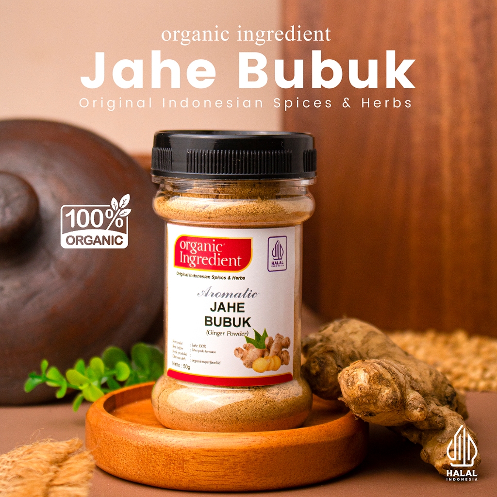 

Organic Ingredient Jahe Bubuk Original Rempah Indonesia Bumbu Dapur