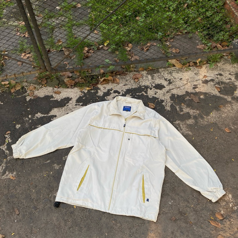 Nepuca Krem Jacket varsity bomber crewneck hoodie sukajan uniqlo vneck flight harrington