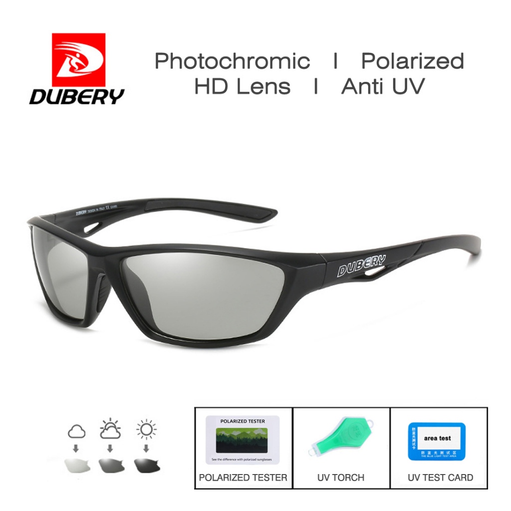 Kacamata Dubery Photochromic Polarized Original