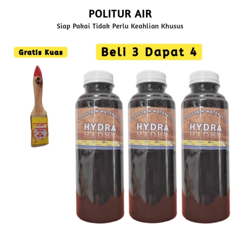 Politur Kayu Waterbased Siap Pakai Seperti PROPAN MOWILEX BOYO Waterbased 250ml Plitur Kayu Jati