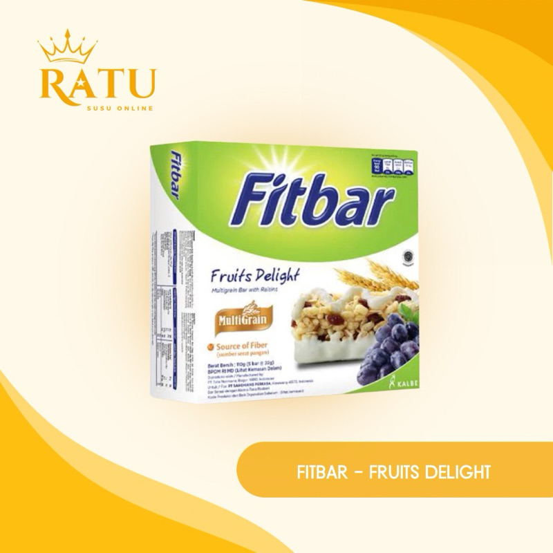 

FITBAR MULTIGRAIN - FRUITS DELIGHT - 1 BOX (12 pcs x 20 g)