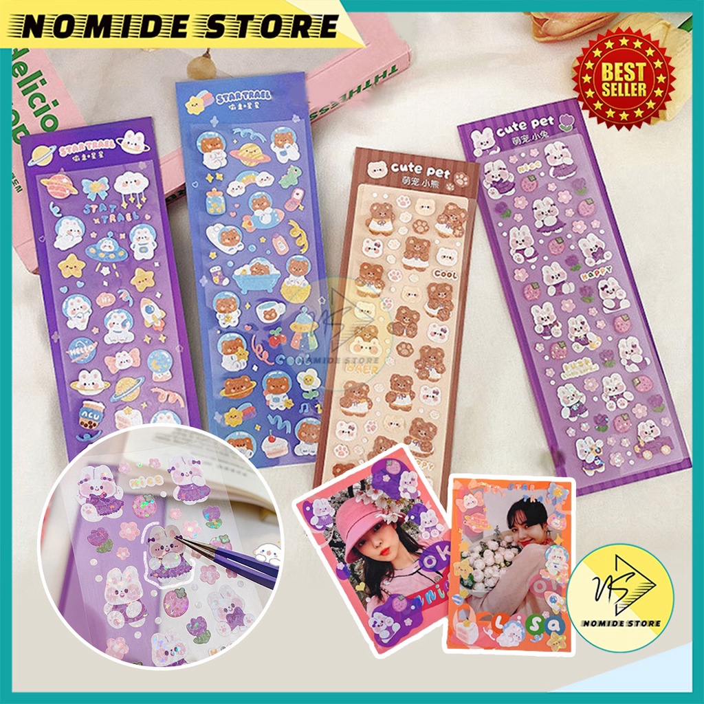 

GROSIR Sticker Aesthetic Lucu Motif Kartun Lucu Anti Air Dekorasi DIY Hiasan Diary Scrapbook Tumblr MX51