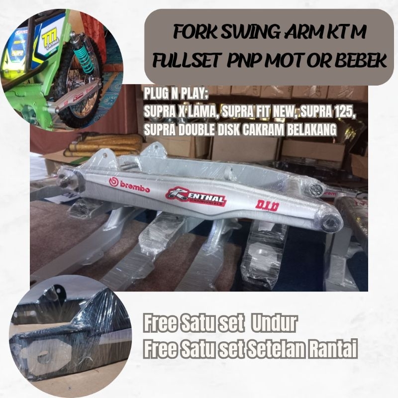 Fork Swing Arm ktm Pnp Rbt Gtx Supra x Lama Supra fit new supra 125 Supra DD Double Disk