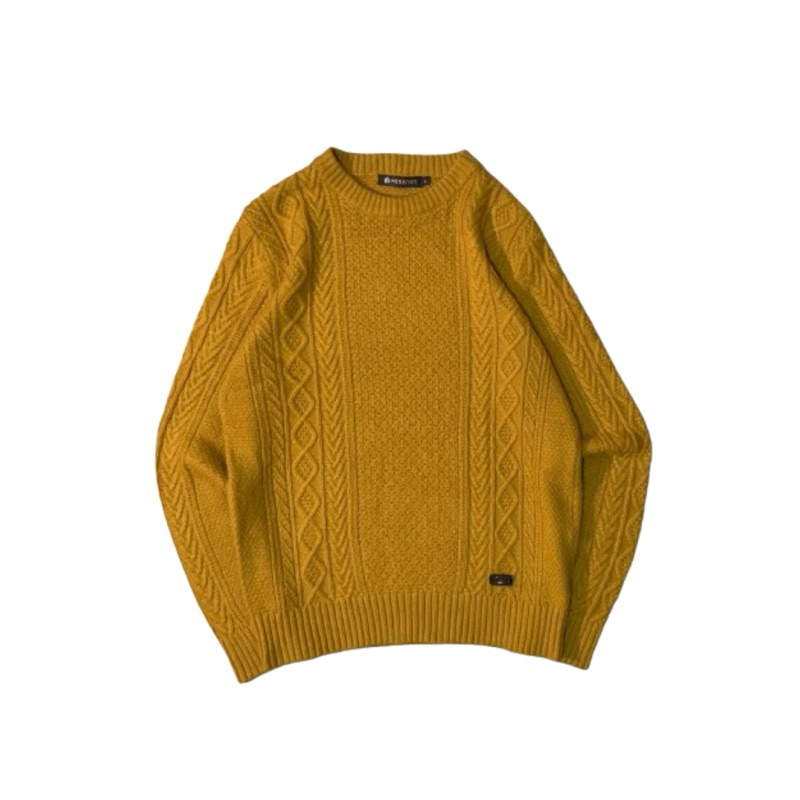 Knitwear 3D Cable HANGTEN “Mustard”