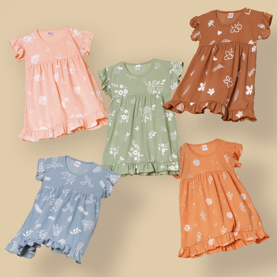 Grosir Terpopuler  Dress Anak Perempuan Fullprint Flower Daster Anak Perempuan  Dress Bayi  Daster B
