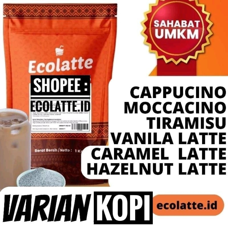 

ECOLATTE BUBUK MINUMAN ENAK VARIAN KOPI